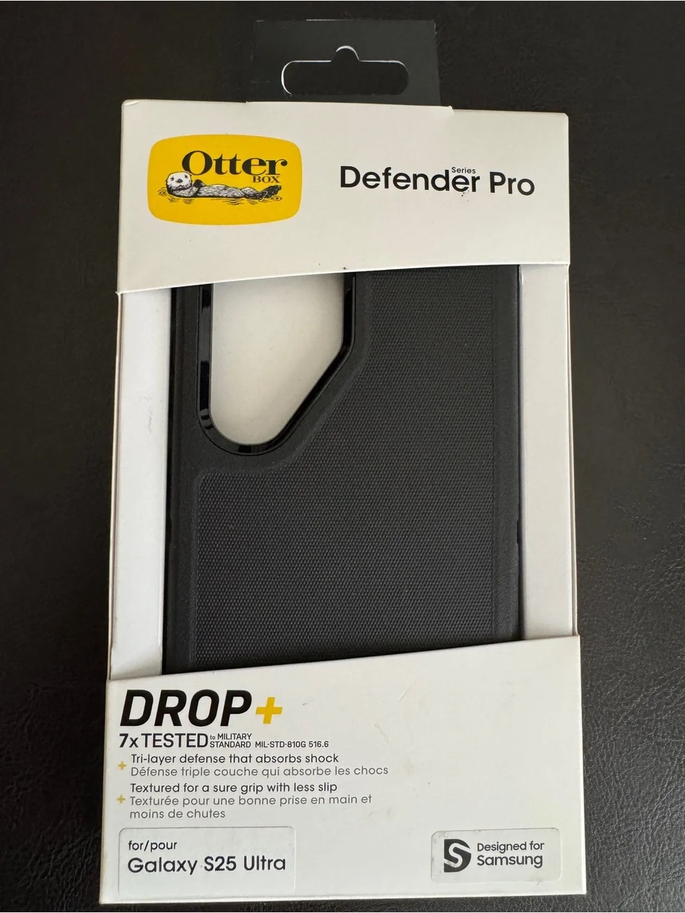 OtterBox Defender Pro Black Case for Galaxy S25 Ultra